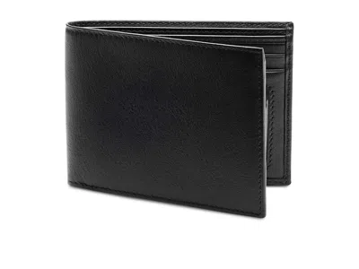 Bosca Nappa Vitello Collection - Executive Id Wallet Bi-fold Wallet Black Leather: One Size