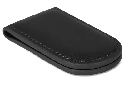 Bosca Nappa Vitello Collection - Magnetic Money Clip Wallet Black Leather: One Size