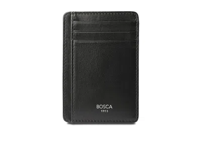 Bosca Nappa Vitello - Seven-pocket Id Rfid Card Case Wallet Handbags Black: One Size