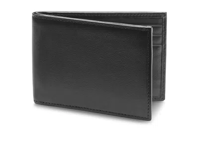 Bosca Nappa Vitello Small Bi-fold Wallet Bi-fold Wallet Black Leather: One Size