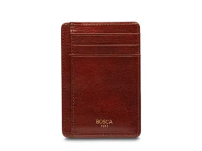 Bosca Old Leather 7 Pocket Id Card Case In Dark Brown