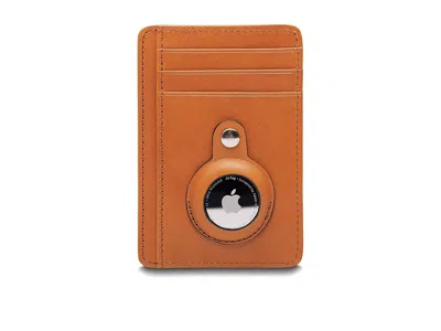 Bosca Old Leather - Airtag Seven-pocket Id Card Case Wallet Handbags Saddle: One Size In Yellow