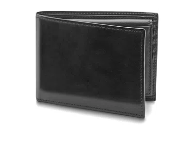 Bosca Old Leather Collection - Credit Wallet W/ Id Passcase Bi-fold Wallet Black Leather: One Size