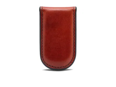 Bosca Old Leather Collection - Magnetic Money Clip Wallet Cognac Leather: One Size In Brown
