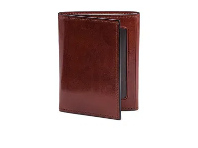 Bosca Old Leather Collection - Trifold Wallet Bill-fold Wallet Dark Brown Leather: One Size In Pink