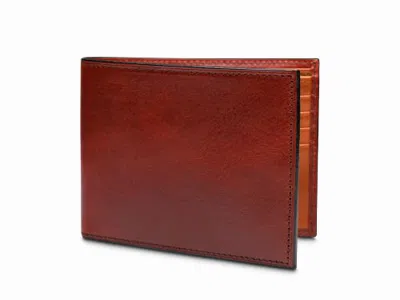 Bosca Old Leather Continental Id Wallet In Amber/saddle
