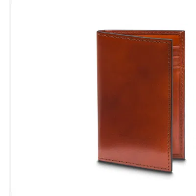 Bosca Old Leather Italia 8 Pocket Credit Card Case In Amber