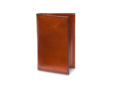 Bosca Old Leather Italia Calling Card Case In Amber