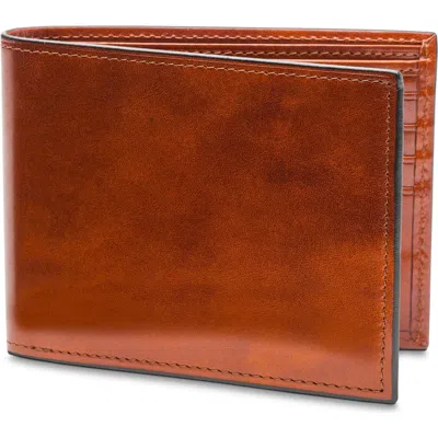 Bosca Old Leather Italia Continental Id Wallet In Amber