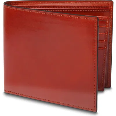 Bosca Old Leather Italia Euro 8 Pocket Deluxe Executive Wallet W/ Passcase In Cognac