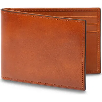 Bosca Old Leather Italia Small Bifold Wallet In Amber