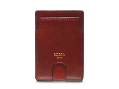 Bosca Old Leather Slim Card Case In Dark Brown