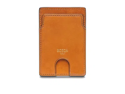 Bosca Old Leather - Slim Card Case Wallet Handbags Saddle: One Size In Yellow