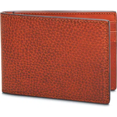 Bosca Roma Italia Small Bifold Wallet In Amber