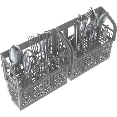 Bosch 24" Recessed Handle 100 Series Dishwasher In White