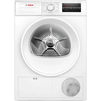 Bosch 300 Series Compact Condensation (ventless) Electric Dryer 24-inch In White