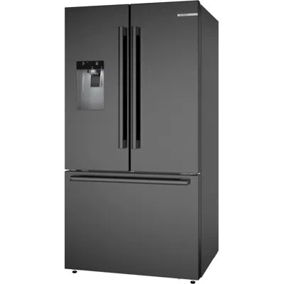 Bosch 500 Series Free-standing Fridge-freezer In Black Stainless Steel