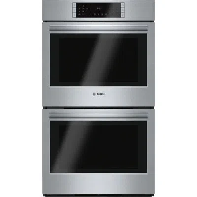 Bosch 800 Series 30" 9.2 Cu. Ft Self-cleaning Convection Electric Double Wall Oven In Stainless Steel