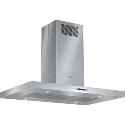 Bosch 800 Series 42" 600 Cfm Convertible Island Range Hood In Stainless Steel In Silver