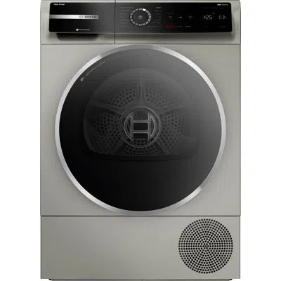 Bosch 800 Series Compact Electric Ventless Dryer With Heat Pump 24 Inch In Pearl Steel