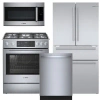 Bosch 800 Series Kitchen Package With Gas Range In Silver