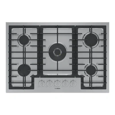 Bosch 800 Series,30' Gas Cooktop,5 Burner,ss In Stainless Steel