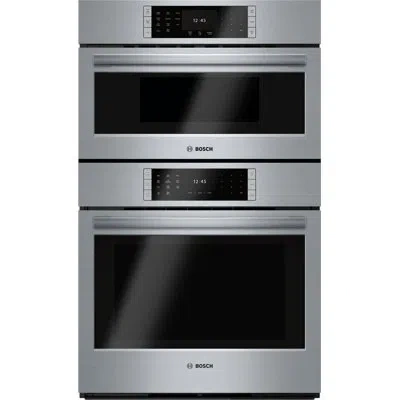 Bosch Benchmark Series 30" Self-cleaning Convection Electric Double Wall Oven In Stainless Steel