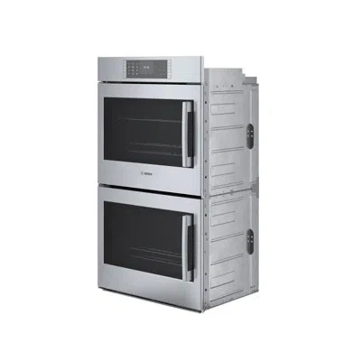 Bosch Benchmark Series 30" Self-cleaning Convection Electric Double Wall Oven In Stainless Steel