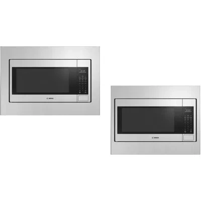 Bosch Benchmark Series 300 Series, Stainless Microwave In Stainless Steel,black