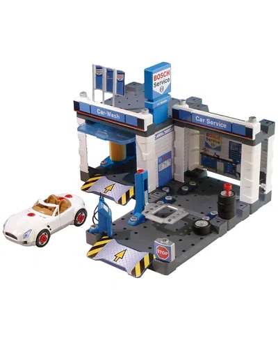 Bosch Service Car Repair With Car Wash Play Set, Ages 3+ In Multi