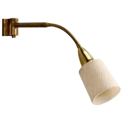 Pre-owned Bosch , Wall Light, Brass, Fabric, Germany, 1920s In Sand