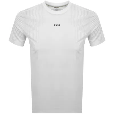 Boss Athleisure Boss Active Push Slim Fit T Shirt White