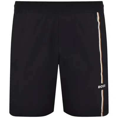 Boss Athleisure Boss Active Tennis Shorts Dark Navy In Black