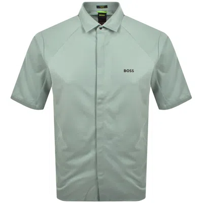 Boss Athleisure Boss B Excurse S Short Sleeve Shirt Green