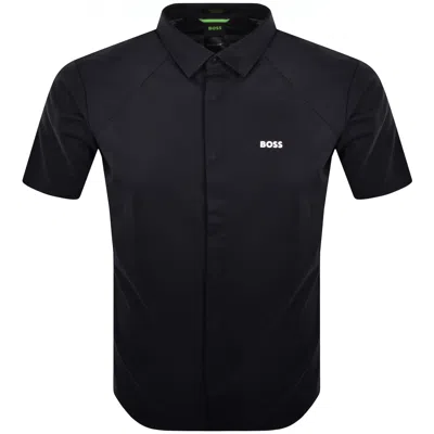 Boss Athleisure Boss B Excurse S Short Sleeve Shirt Navy In Black