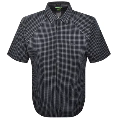 Boss Athleisure Boss B Excurse S Short Sleeve Shirt Navy In Black