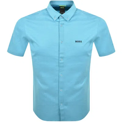 Boss Athleisure Boss B Motion Short Sleeve Shirt Blue