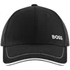 Boss Athleisure Boss Baseball Cap Black In Black