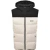 Boss Athleisure Boss Block X Gilet Cream In Neutral