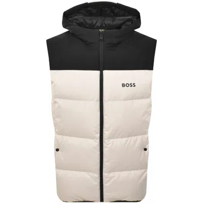 Boss Athleisure Boss Block X Gilet Cream In Neutral