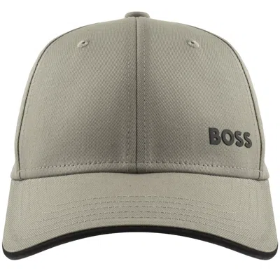 Boss Athleisure Boss Bold Baseball Cap Beige In Gray
