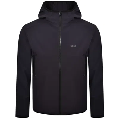Boss Athleisure Boss Commuter Pro Hooded Jacket Green In Blue