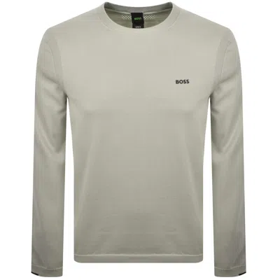 Boss Athleisure Boss Ever X Crew Neck Jumper Beige In Gray