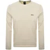 Boss Athleisure Boss Ever X Crew Neck Jumper Open White In White