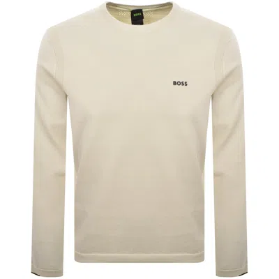 Boss Athleisure Boss Ever X Crew Neck Jumper Open White