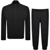 Boss Athleisure Boss Full Zip Tracksuit Set Black In Black
