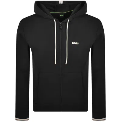 Boss Athleisure Boss Full Zip Zone Hoodie Black In Blue