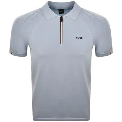 Boss Athleisure Boss Goc Perform Knit Polo Blue