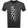 Boss Athleisure Boss Grx Zone T Shirt Navy In Gray