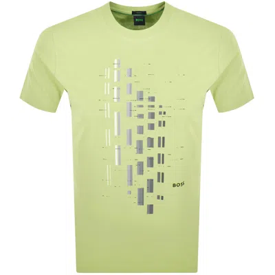 Boss Athleisure Boss Grx Zone T Shirt Yellow In Green